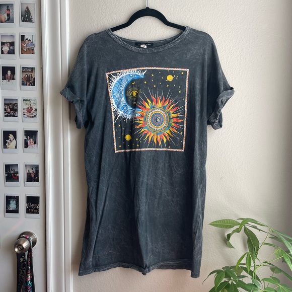 Caution To The Wind Dresses & Skirts - Celestial oversized tee / tee shirt dress